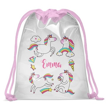 Сумка-рюкзак для бассейна с прозрачным названием