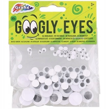 RUCHOME OCZKA OCZY DO DEKORACJI MASKOTEK 80 SZTUK