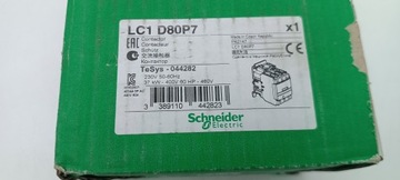 SCHNEIDER STYCZNIK LC1D80 P7 230V 24V 110V 400V 1Z 1R