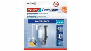 TESAPowerstrips wodoodporne plastry montażowe 6SZT