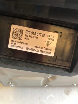 DISPLEJ HEAD-UP PORSCHE CAYENNE 9Y2919617M !