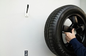 Настенный держатель для автомобильных колес, 4 шт., 40 кг, вешалка для шин, полка