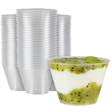 48x PUCHARKI NA DESERKI 100 ml kubek pojemnik TULI na desery lody
