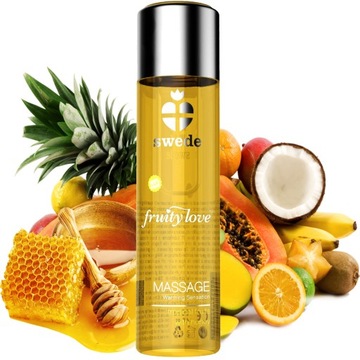 JADALNY SMAKOWY OWOCOWY eteryczny OLEJEK DO MASAŻU erotycznego 120 ml