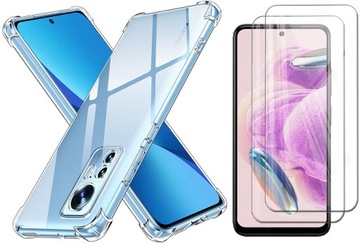 Etui A-SHOCK do Xiaomi Redmi Note 12S + 2x SZKŁO