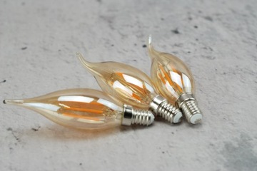 Светодиодная лампа 4Вт 320лм EDISON e14 LOFT свеча-паук