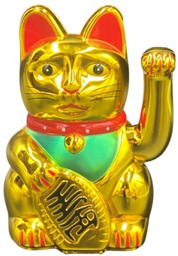 Japoński Kot Maneki-Neko Chiński Szczęścia 15cm