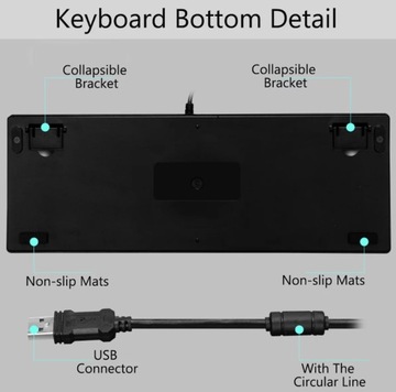 МЕХАНИЧЕСКАЯ ИГРОВАЯ КЛАВИАТУРА TKL СО СВЕТОДИОДНОЙ ПОДСВЕТКОЙ RGB ДЛЯ ГЕЙМЕРОВ
