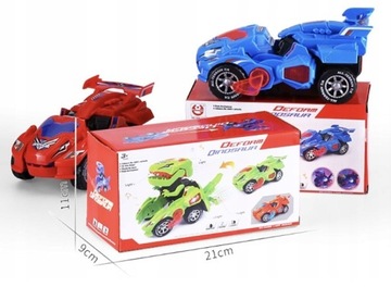 Автомобиль-динозавр 2 В 1 со светодиодным звуком, играющим в динозавров