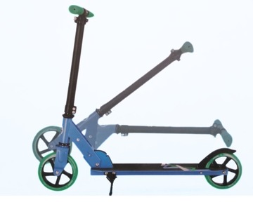 SPOKEY СИНИЙ С ЗЕЛЕНЫМ 2-КОЛЕСНЫМ СКУТЕРОМ