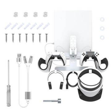 Uchwyt Wieszak Ścienny na Ścianę do Sony PlayStation 5 PS5 + Gogle VR 2 VR2