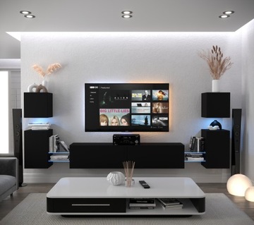 Meblościanka Nowoczesna Salon Meble N105 1B
