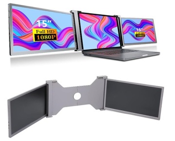 Двойной экран 15,4-дюймовый HD 1080P IPS удлинитель экрана для ноутбука