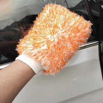 Перчатка из микрофибры для мытья автомобиля. Мойка и детейлинг автомобилей. Эффективный, не царапается