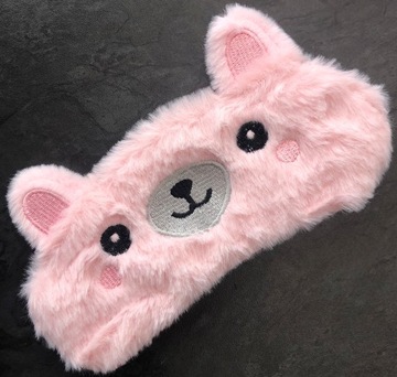 МАСКА ДЛЯ ВЕК ДЛЯ СНА РЕЛАКСАЦИЯ СНА плюшевый мишка розовый OLDMAN PLUSH