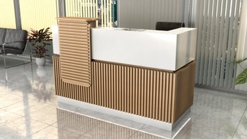 Lada recepcyjna R163 recepcja 180x75cm lamelki