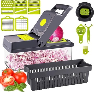 МНОГОФУНКЦИОНАЛЬНАЯ ТРЕЗКА ДЛЯ ОВОЩЕЙ, ФРУКТОВ, ТЕРКА 15 в 1