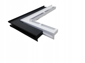 Решетка для камина угловая Luft 560х560х90