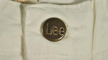 LEE spodnie jeans high slim white OKLAHOMA W26 L31