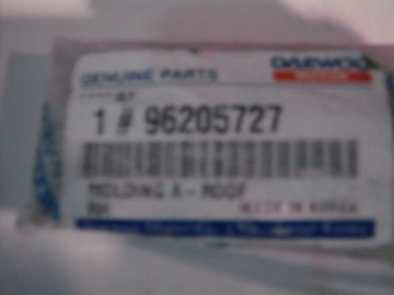 LIŠTA STŘECHA LEVÁ+PRAVÁ KPL DAEWOO LEGANZA