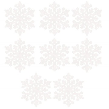 ПОДВЕСКИ «РОЖДЕСТВЕНСКАЯ ЕЛКА» набор из 8 шт. КУЛОН «СНЕЖИНКИ» 8см