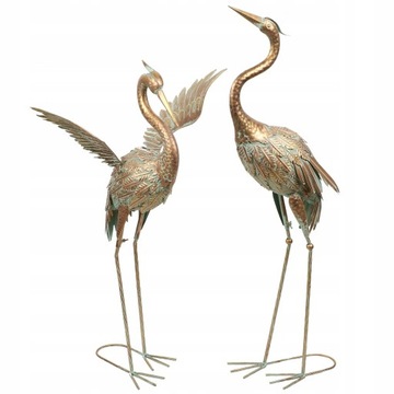 TERESA'S COLLECTIONS Metalowe ptaki Żurawie Ozdoba