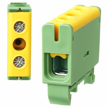 ZŁĄCZKA SZYNOWA KOMPAKTOWA ŻÓŁTO ZIELONA 1,5-16mm2