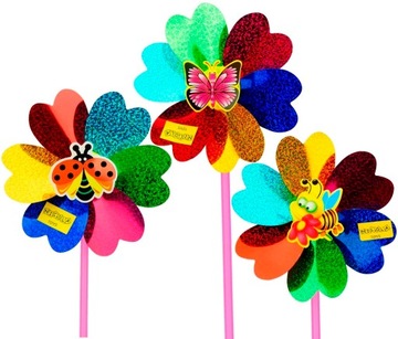 WIATRAK WIATRACZEK HOLOGRAM KOLOROWY 3669