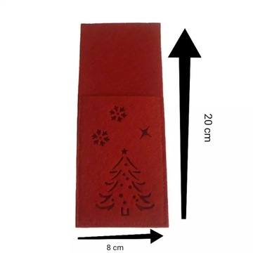 Świąteczne etui pokrowce sztućce Wigilia Święta 6