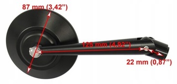 CAFE RACER BOBBER CLASSIC NAKED КРУГЛЫЕ ЗЕРКАЛА