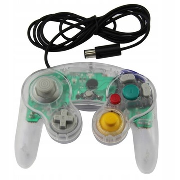 Геймпад-контроллер IRIS Pad для Nintendo GameCube NGC и Wii, прозрачный.