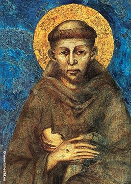 ŚWIĘTY FRANCISZEK Z ASYŻU 7,5 x 10,5 OBRAZEK 3D