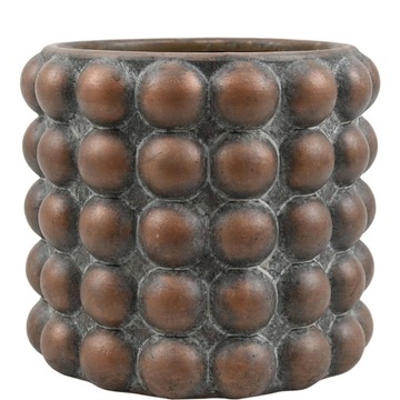 DONICZKA BRĄZOWA OZDOBNA OSŁONKA 18x20cm