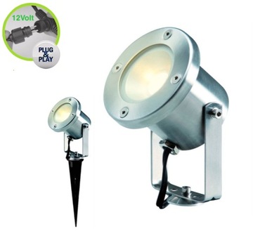 Reflektor ogrodowy led 3W,lampy ogrodowe stal inox