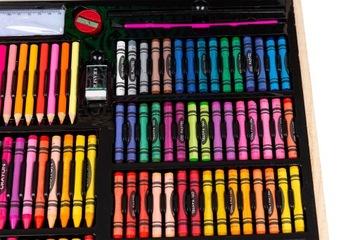 ХУДОЖЕСТВЕННЫЙ НАБОР ДЛЯ РИСОВАНИЯ ДЛЯ ДЕТЕЙ, ЧЕМОДАН, МАЛКИ, РУЧКИ, КРАСКИ 251