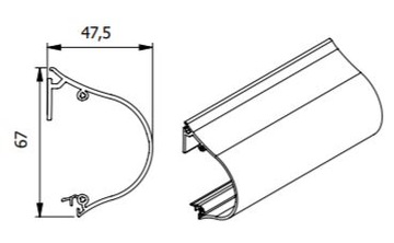 рулонные шторы день-ночь в кассете WAVE для балкона