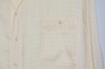 COMMANDER Kremowa jedwabna koszula 100% silk rozmiar 2XL / 3XL
