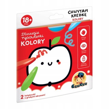 CHWYTAM KREDKĘ KOLORY PIERWSZA KOLOROWANKA CZUCZU