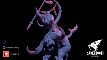 Повелитель зверей на коллекционных предметах Boulderskull Sabertooth