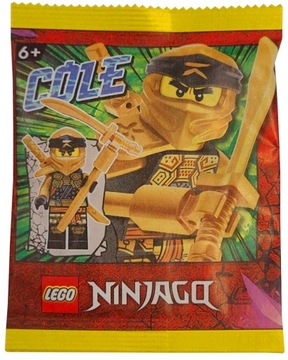 LEGO NINJAGO 892295 FIGURKA NINJA COLE SASZETKA