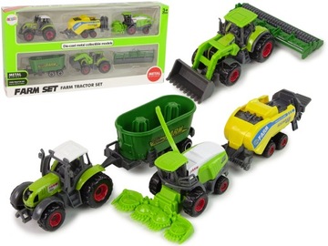 ZESTAW 6 POJAZDÓW ROLNICZYCH KOMBAJN TRAKTOR