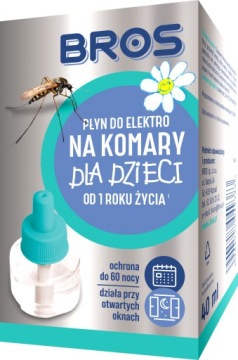 BROS рідина для електро від комарів для дітей 60 ночі