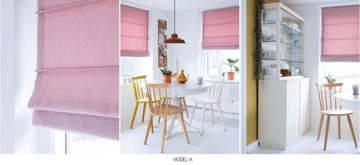 ROLETY RZYMSKIE RÓŻOWA RÓŻ DO POKOJU DZIECKA