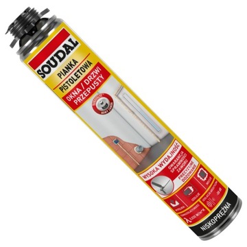 PIANKA MONTAŻOWA PISTOLETOWA NISKOPRĘŻNA PIANA 750 ml YELLOW SOUDAL