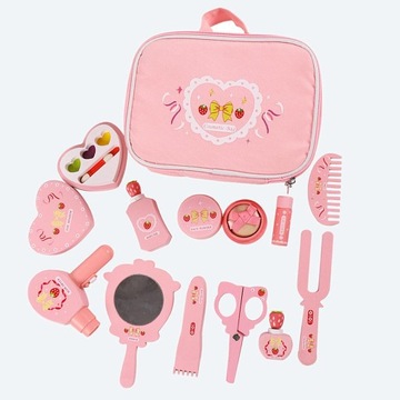 Dolity Wooden Pretend for Girls Kids Makeup