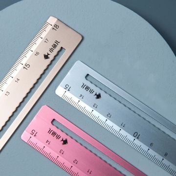 1 zestaw 15 cm niebieski styl Metalowa linijka 3 k