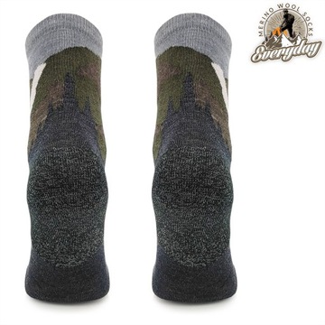 ТЕХНИЧЕСКИЕ ТРЕККИНГОВЫЕ НОСКИ ИЗ ШЕРСТИ МЕРИНОСА для гор *35-38