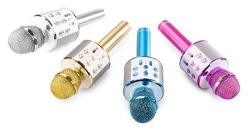 Караоке ECHO Bluetooth USB Aux со светодиодным микрофоном