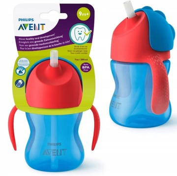 AVENT Kubek z giętką słomką 9m+200ml 796/01