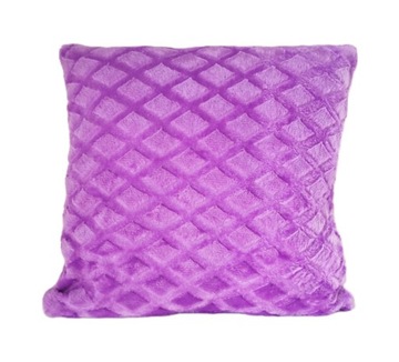 FIOLETOWA POSZEWKA 40x40 cm FUTERKO ROMBY BOHO